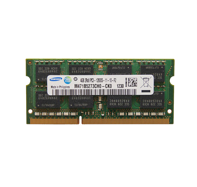 M471B5273CH0.CK0 | Samsung 4GB DDR3-1600MHz PC3-12800 non-ECC Unbuffered CL11 204-Pin SoDimm 1.5V Dual Rank Memory Module