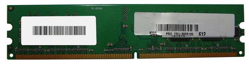 30R5120 | IBM 256MB DDR2-667MHz PC2-5300 non-ECC Unbuffered CL5 240-Pin DIMM 1.8V Memory Module