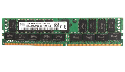 HMA84GR7MFR4N-UH | Hynix 32GB (1X32GB) 2400MHz PC4-19200 CL17 ECC Dual Rank 1.2V DDR4 SDRAM 288-Pin DIMM Memory for Server