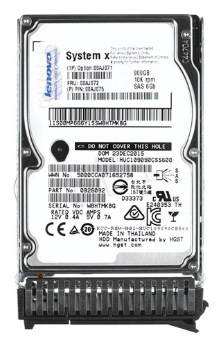 00AJ073 | IBM 900GB 10000RPM SAS Gbps 2.5 64MB Cache Hot Swap Hard Drive - NEW