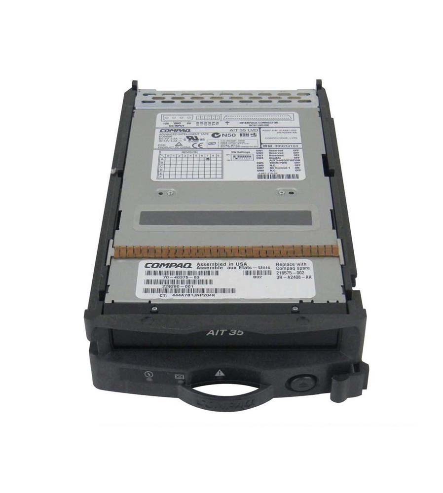 218575-002 | HP 35GB AIT SCSI LVD Hot Plug Tape Drive