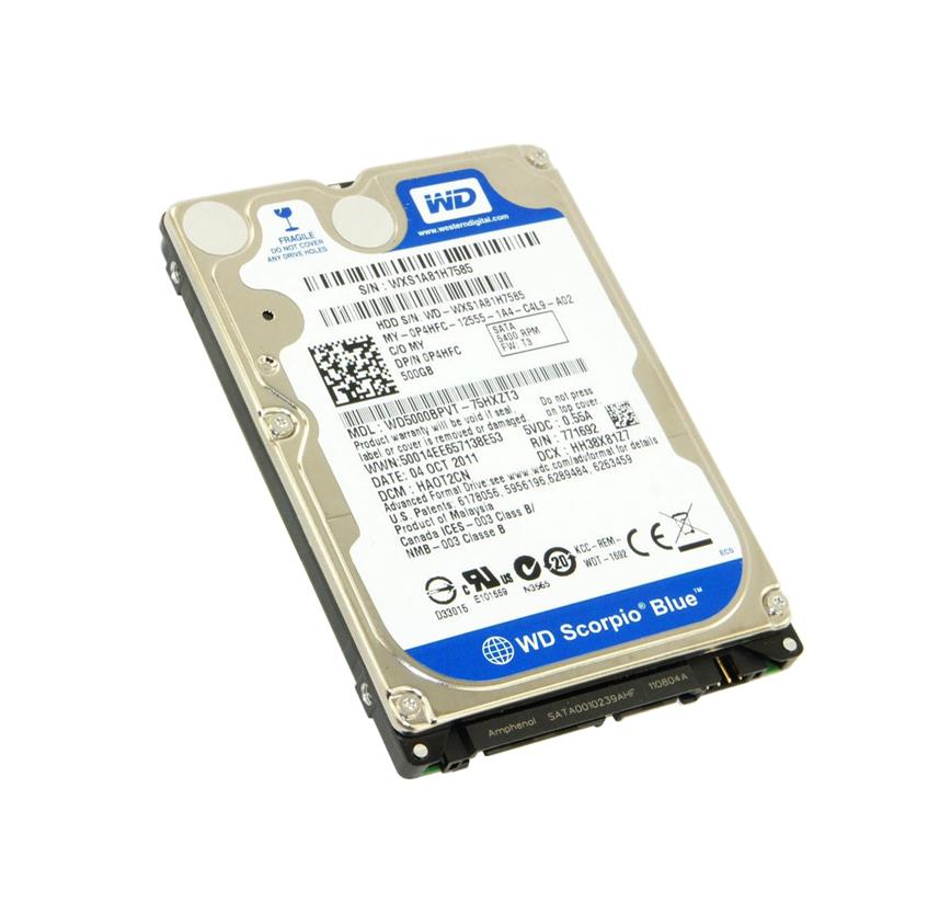 YG5CF | Dell 500GB 5400RPM SATA 3 Gbps 2.5 8MB Cache Hard Drive