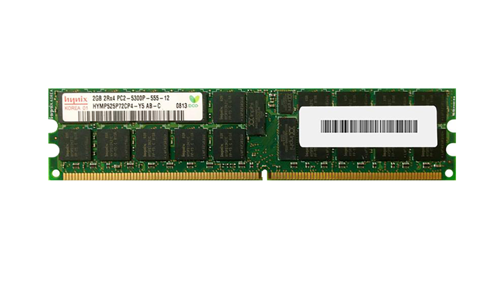 HYMP525P72CP4-Y5AB-C | Hynix 2GB DDR2-667MHz PC2-5300 ECC CL5 240-Pin DIMM 1.8V Dual Rank Memory Module