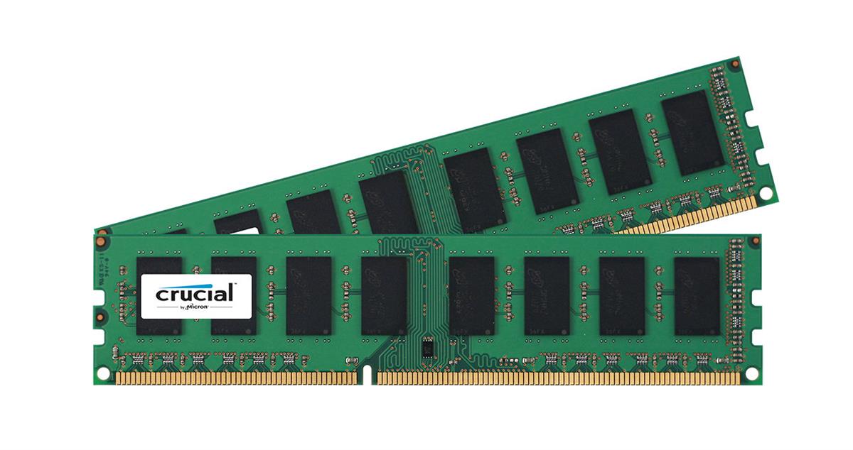 CT2KIT25664BA1339A | Crucial Technology 4GB Kit (2 X 2GB) DDR3-1333MHz PC3-10600 non-ECC Unbuffered CL9 240-Pin DIMM 1.35V Low Voltage Memory