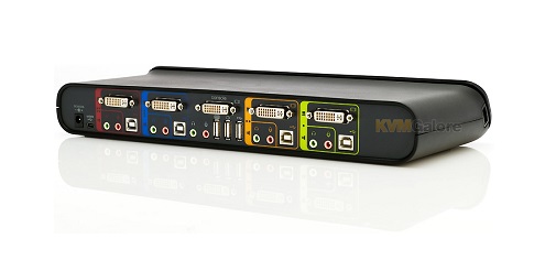 F1DD104L | Belkin SOHO 4-Port DVI and USB KVM Switch