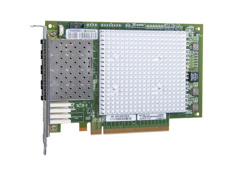 QLE2694U | QLogic Quad Port Fiber Channel 16Gb/s PCI Express 3 x 16 Host Bus Adapter