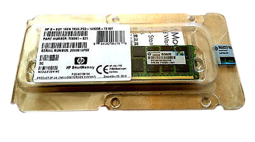 708641-B21 | HP 16GB (1X16GB) 1866MHz PC3-14900 CL13 ECC Dual Rank DDR3 SDRAM 240-Pin DIMM Memory - NEW