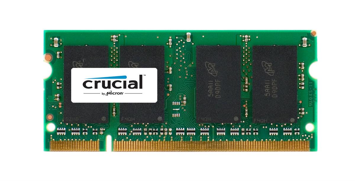 CT12864AC53E | Crucial Technology 1GB DDR2-533MHz PC2-4200 non-ECC Unbuffered CL4 200-Pin SoDimm 1.8V Memory Module