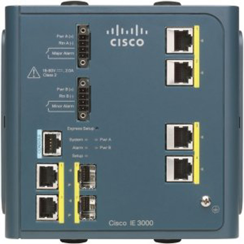 IE-3000-4TC | Cisco Industrial Ethernet 3000 Series Managed Switch 4 Ethernet-Ports and 2 Combo Gigabit SFP-Ports - NEW