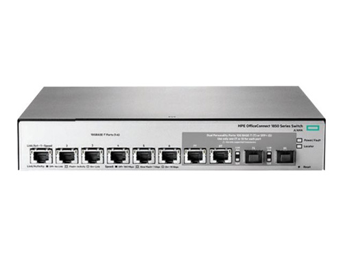 JL169-61001 | HP OfficeConnect 1850 6XGT and 2XGT/SPF+ Switch 6-Ports Managed Desktop, Rack-mountable, Wall-Mountable