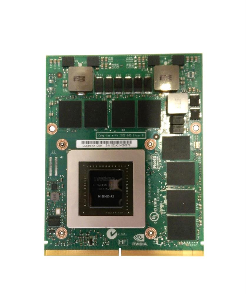 X8T6N | Dell nVidia Quadro K4100M 4GB MXM Video Card