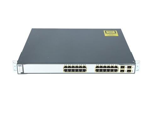 WS-C3750G-24TS-E1U | Cisco Catalyst 3750G-24TS-1U Switch 24-Ports L3 Managed Stackable