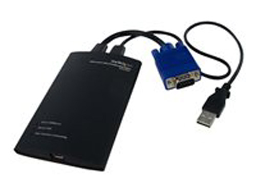 NOTECONS01 | StarTech 1-Port KVM Console to USB 2 Portable Laptop Crash Cart Adapter