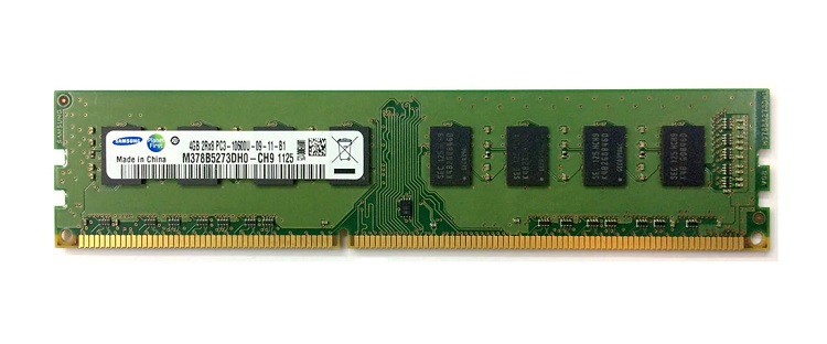 M378B5273DH0-CK0-N | Samsung 4GB DDR3-1600MHz PC3-12800 non-ECC Unbuffered CL11 240-Pin DIMM Dual Rank Memory Module