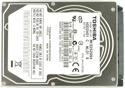 MK3252GSX | Toshiba 320GB 5400RPM 8MB Cache SATA 3Gb/s 2.5 Hard Drive