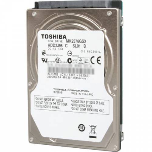 MK2576GSX | Toshiba 250GB 5400RPM 8MB Cache SATA 3Gb/s 2.5 Notebook Hard Drive