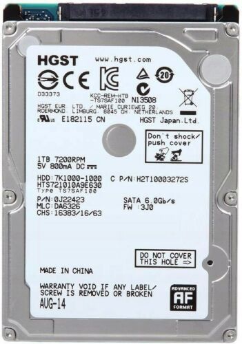 HTS725080A9A362 | Hitachi 80GB 7200RPM SATA Gbps 2.5 16MB Cache Travelstar Hard Drive