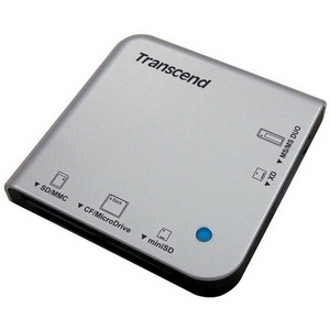 TS-RD13B | Transcend Portable Multi-Card Reader - MMCplus Microdrive miniSD Card Memory Stick Duo Memory Stick PRO MultiMediaCard