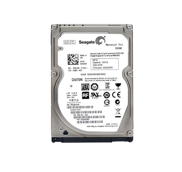 0C65981 | Seagate 320GB 7200RPM SATA 3Gb/s 2.5 Hard Drive