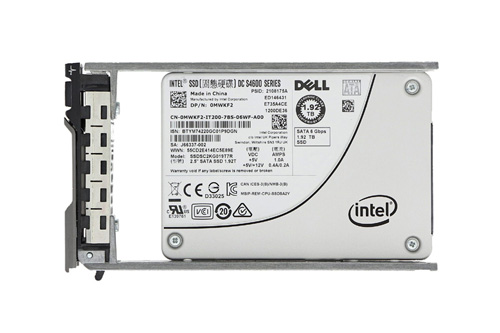 MWKF2 | Dell 1.92TB Mixed-use TLC SATA 6Gb/s 2.5 Hot-pluggable Intel DC S4600 Series Solid State Drive (SSD) for 14G PowerEdge Server - NEW