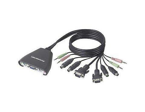 f1dl102pea | Belkin 2-Port KVM Switch-PS/2 2 x 1 2 x mini-DIN (PS/2) Keyboard 2 x mini-DIN (PS/2) Mouse 2 x HD-15 Video Desktop