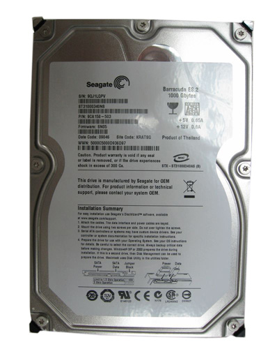 ST31000340NS | Seagate Barracuda 1TB 7200RPM SATA 3Gb/s 32MB Cache 3.5 Hot-pluggable Hard Drive