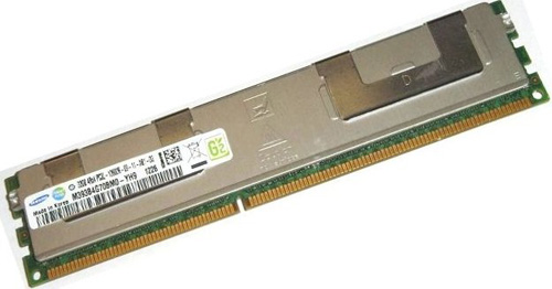 M393B4G70BM0-YH9Q8 | Samsung 32GB (1X32GB) 1333MHz PC3-10600R Quad Rank CL9 ECC 1.35V DDR3 SDRAM 240-Pin RDIMM Memory Module for Server