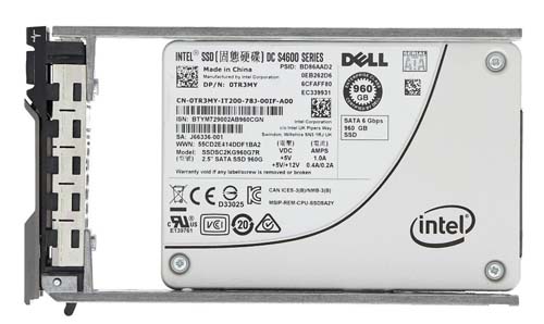 TR3MY | Dell 960GB Mixed-use TLC SATA 6GBPS 2.5in Hot Swap Dc S4600 Series Solid State Drive (SSD) for Dell 14g PowerEdge Server - NEW