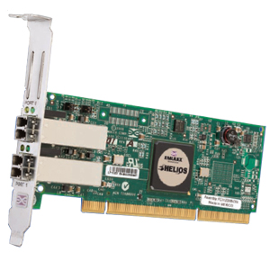 LP11002-M4 | Emulex LightPulse LP11002 Dual Channel Multi-mode Host Bus Adapter - 2 x LC - PCI-X - 4.25Gbps