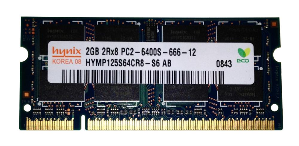 HYMP125S64CR8-S6 | Hynix 2GB DDR2 SoDimm Non ECC PC2-6400 800Mhz Memory