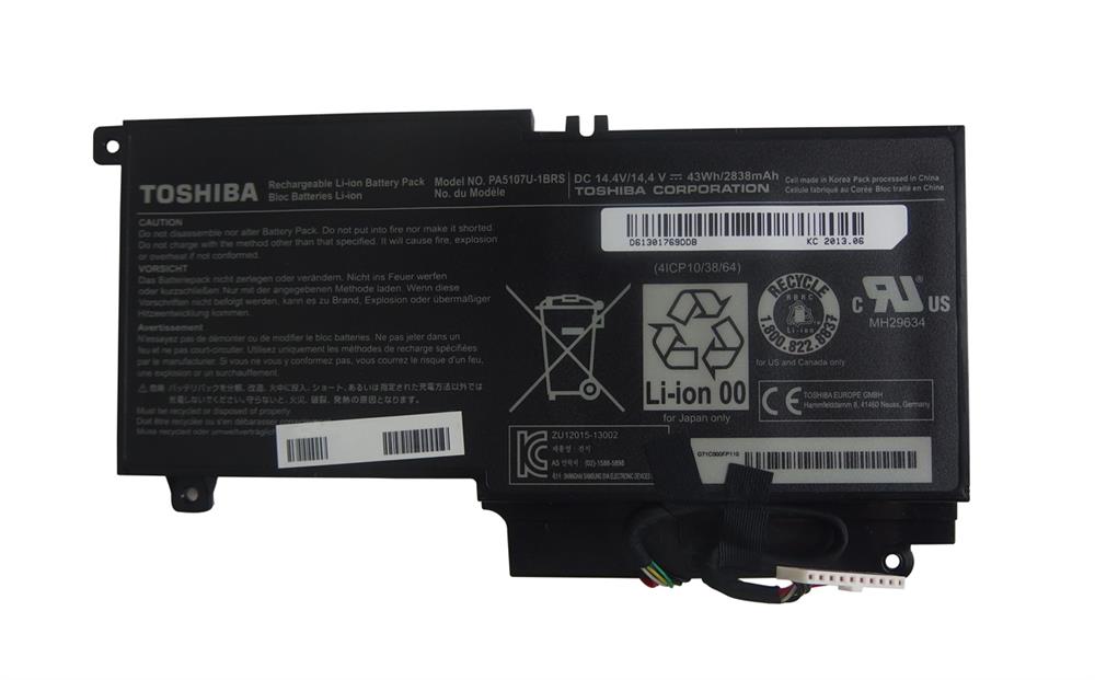 P000617510 | Toshiba 4-Cell Lithium-ion Replacement Laptop Battery