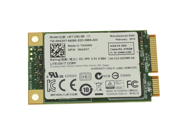 LMT-256L9M | Lite On 256GB SATA 6Gb/s mSATA Solid State Drive (SSD)