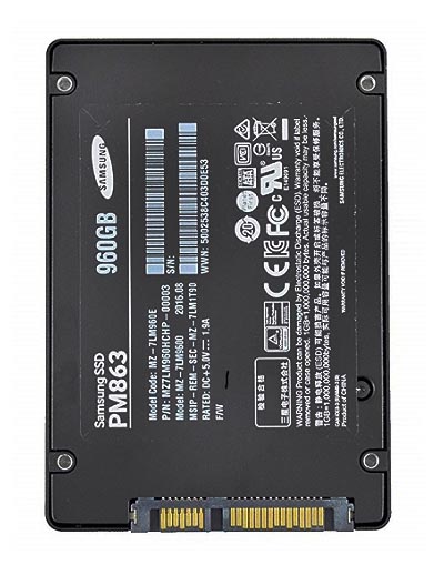 MZ-7LM960E | Samsung PM863 960GB SATA 6GB/s 2.5 inch Solid State Drive (SSD)