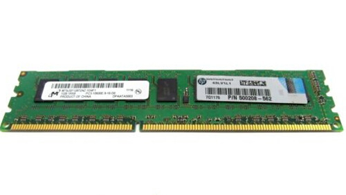 500668-B21 | HP 1GB (1X1GB) 1333MHz PC3-10600 CL9 Single Rank ECC Unbuffered DDR3 SDRAM DIMM Memory for ProLiant Server G6 Series