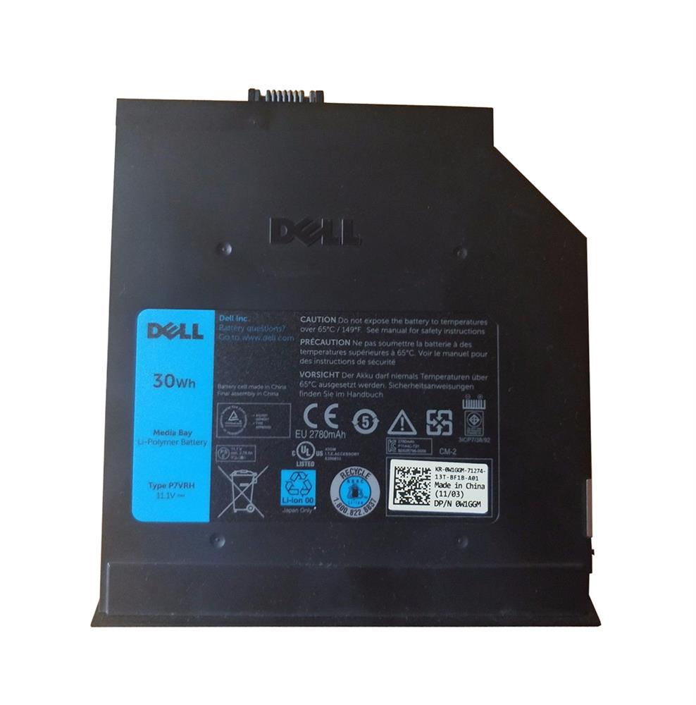 W1GGM | Dell E6320/e6420/e6520 Media Bay 30w Battery