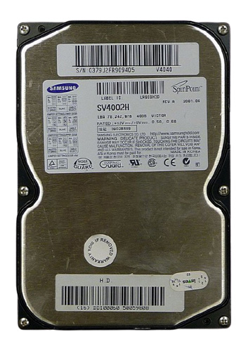 SV4002H | Samsung V40 Series 40GB 5400RPM 2MB Cache 3.5 ATA Hard Drive(SV4002H)