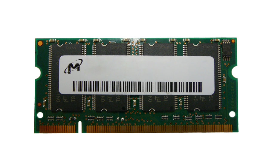 MT16VDDF12864HG-40BD2 | Micron 1GB DDR-400MHz PC3200 non-ECC Unbuffered CL3 200-Pin SoDimm 2.5V Dual Rank Memory Module