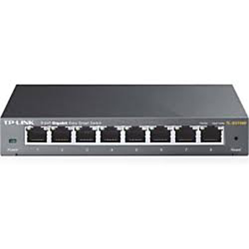 TL-SG108E | TP-LINK 8-Ports Gigabit Easy Smart Switch 8 10/100/1000Mbps RJ45 ports MTU/Port/Tag-based VLAN QoS IGMP Snooping - NEW