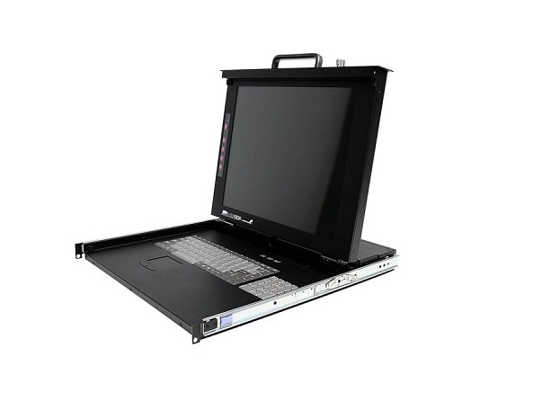 RACKCONS1708 | StarTech 8-Port 1U 17 Folding Rackmount LCD Console