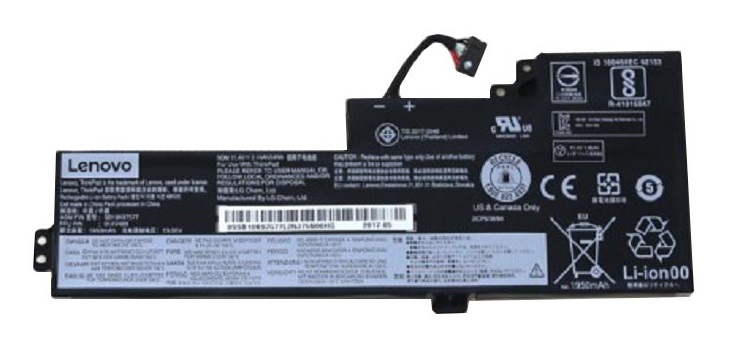 01AV489 | Lenovo 3-Cell 1950mAh 24Wh Li-Po Battery for ThinkPad T470 / T570