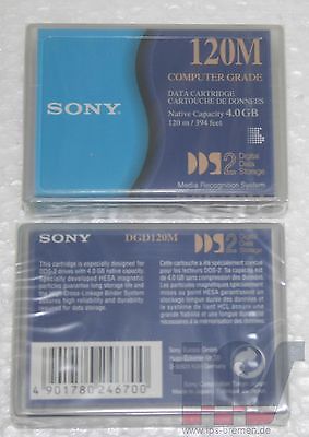 DGD120M | Sony DDS 2 Tape Cartridge - DAT - DDS-2 - 4 GB (Native) / 8 GB (Compressed) - 5 Pack