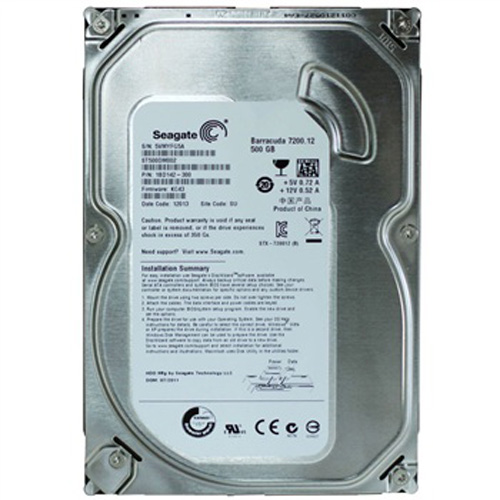 ST500DM002 | Seagate 500GB 7200RPM SATA Gbps 3.5 16MB Cache Barracuda Hard Drive