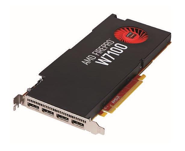 31004-54-40A | AMD Sapphire FirePro W7100 8GB PCI Express 3 X 16 256-Bit GDDR5 4 X DisplayPort Graphics Card