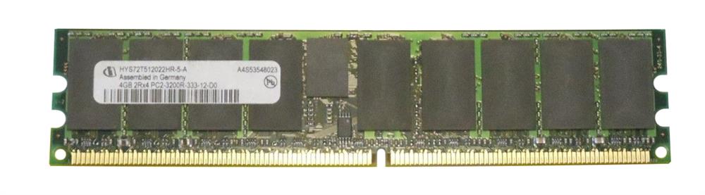 HYS72T512022HR-5-A | Hynix 4GB DDR2-400MHz PC2-3200 ECC CL3 240-Pin DIMM 1.8V Dual Rank Memory Module