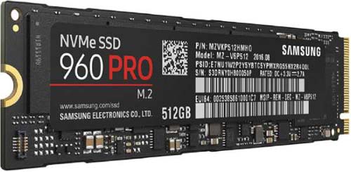 MZ-V6P512 | Samsung 960 Pro M.2 2280 512GB Pci Express 3.0 X4 (nvme) Internal Solid State Drive (SSD)