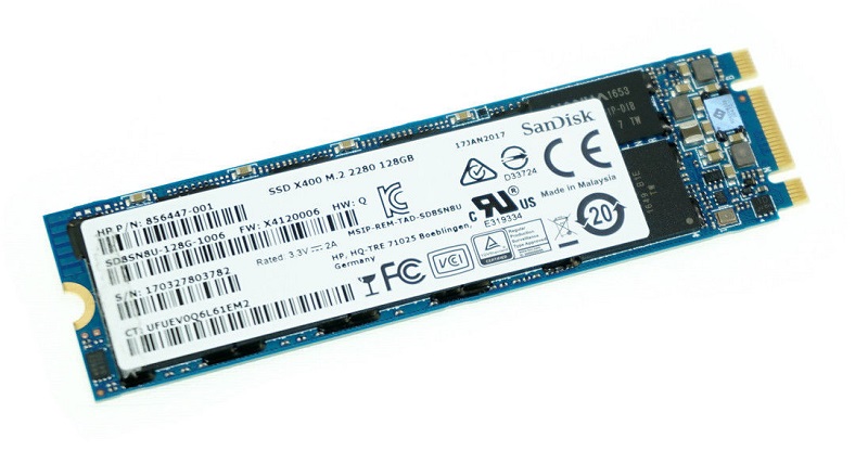 SD8SN8U-128G-1006 | SanDisk X400 Series 128GB SATA 6Gb/s M.2 2280 Solid State Drive (SSD)