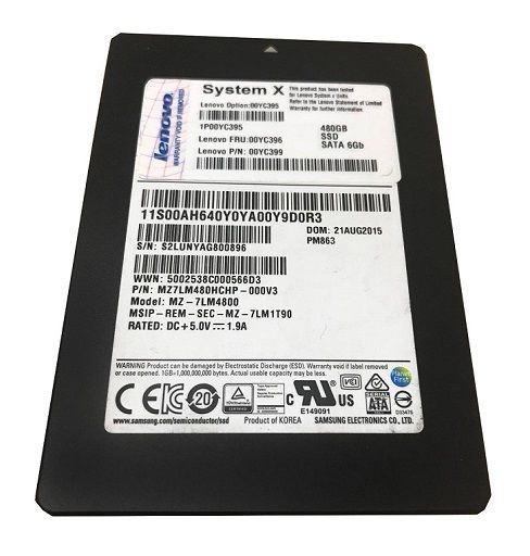 00AH609 | Lenovo 480GB SATA 6Gb/s 2.5 Solid State Drive (SSD)