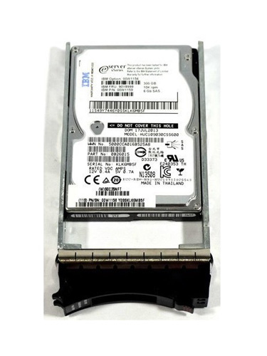00W1156 | IBM 300GB 10000RPM SAS 6Gb/s 2.5 SFF Hot-pluggable Hard Drive for DS3512, DS3524, DS3950 Series - NEW