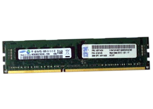 47J0146 | IBM 4GB 2RX8 PC3L-10600R Memory Module (1X4GB)