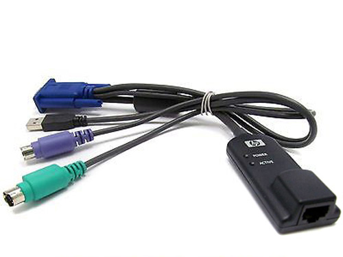 520-439-506 | HP PS2/USB CAT5 RJ-45 Adapter Interface Cable for IP KVM Server